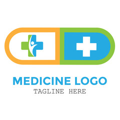 Medical medicine plus logo with pharmacy special logo design