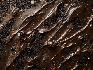 Fototapeta premium Abstract background in colors mocha mousse, brown. Neural network AI generated art