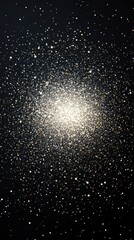 Fototapeta premium Sparkling Lights Radiate From Central Point In Dark Background