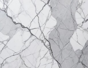 Stunning White and Gray Marble Texture with Intricate Veining for Design Projects