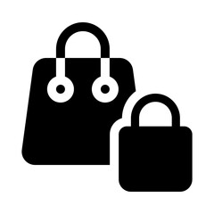 bag glyph icon
