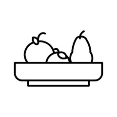 fruit line icon