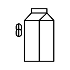 oat milk line icon
