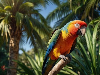 blue and yellow parrot