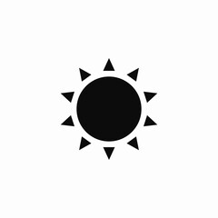 Sun weather bright day icon vector sign