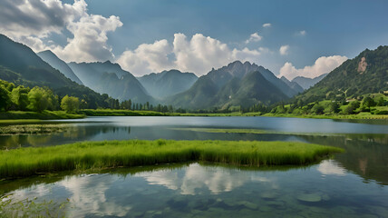 Fototapeta premium Breathtaking Scenic View of a Forested Valley