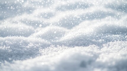 Obraz premium Snow gently falling to the ground creates a serene winter scene.