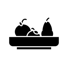 fruit glyph icon
