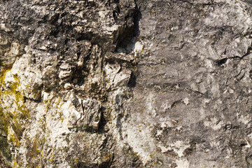 rough texture of basalt rock