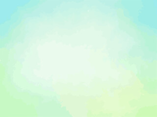 爽やかなブルーグリーンの水彩テクスチャ背景イラスト
