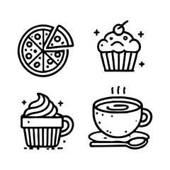 your minimalist bread icon with clean lines on a white background