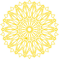 islamic mandala frame