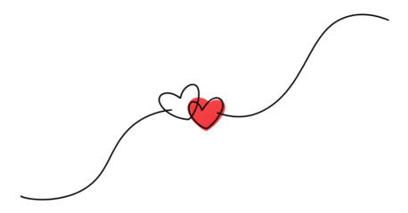 Elegant Red Heart Minimalist Design Simple Line Art Graphic Vector Illustration Romantic Love Valentine Day Card Background Image Modern Abstract Art Pretty Cute Sweet Heart Shaped Design icon style  