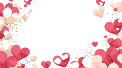 Romantic Pink Hearts Gold Glitter Black Background Valentine Design Festive Elegant Lovely Heartshaped Abstract Art Illustration Graphic Design Romantic Love Wedding Invitation Card Template Pretty   