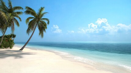Fototapeta premium Tranquil Tropical Beach Scene