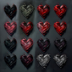 Heart seamless pattern 