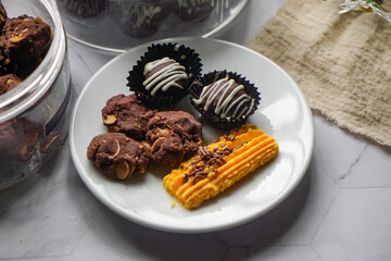 Popular cookies in Malaysia during celebration of Eid Mubarak (Hari Raya).  