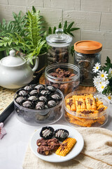 Popular cookies in Malaysia during celebration of Eid Mubarak (Hari Raya).  