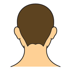 顔　生え際　後頭部　カラー