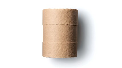 A simple, cylindrical cardboard tube, light brown in color, with a smooth surface and no visible markings or textures.