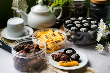 Popular cookies in Malaysia during celebration of Eid Mubarak (Hari Raya).  