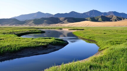 Fototapeta premium Serene Mountain Stream