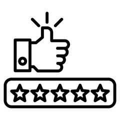 satisfaction single icon