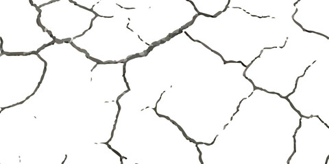 Vector Texture of Cracks and Breaks on Earthquake-Damaged Land Surfaces, Walls, and Floors in Black, White, and Grey, Perfect for Creating Realistic Earthquake Damage in Digital Design and Architectur