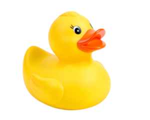 rubber duck isolated on transparent background
