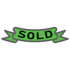  sold green full color ribbon vector icon discount sale sticker lebel minimalist design for digital and print projects
 Graphic Design Icons Making a Huge Impact on Visual Aesthetics