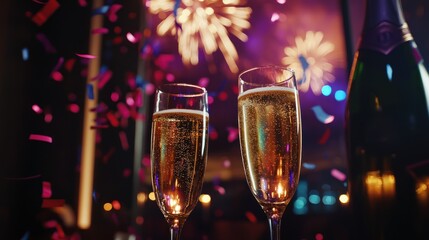 Celebrating New Year's Eve with Sparkling Champagne
