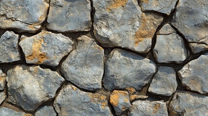 Obraz premium Textured Stone Wall with Rough Surface and Natural Rock Pattern