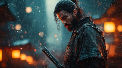 Ronin in the Rain: A Samurai's Determination