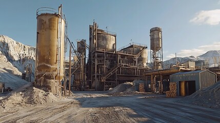 Obraz premium Mining Plant16k Resolution Ultra Photorealistic