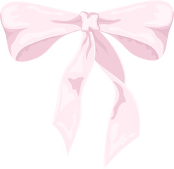 Coquette girly pink hair bow