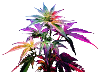 PNG Plant cannabis purple leaf