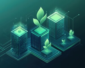 A futuristic marketplace using blockchain technology to ensure sustainable and ethical product sourcing, governance innovation, sustainable trade concept