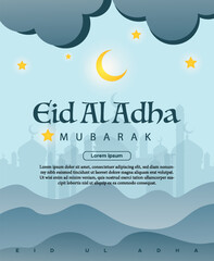 Eid Ul Adha poster template design