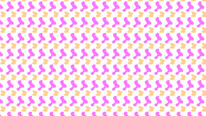 Simple Vector Pastel color Seamless Pattern Spiral for background. Trendy banner design with colored doodles and confetti. curved lines, squiggles. Simple childish scribble wallpaper