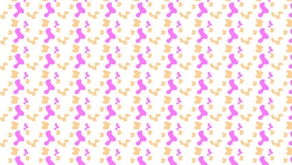 Simple Vector Pastel color Seamless Pattern Spiral for background. Trendy banner design with colored doodles and confetti. curved lines, squiggles. Simple childish scribble wallpaper