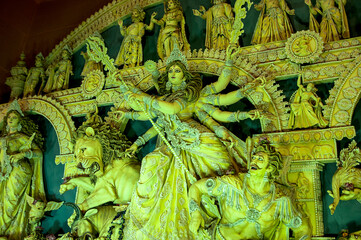Goddess Durga Idol, Durga puja, India.