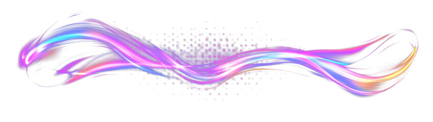 Particle motion light effect. Abstract fire flare trace lens flares. Vector image of colorful light trails with motion blur effect, long time exposure isolated on background