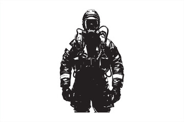 Firefighter Silhouette Graphics Pack
