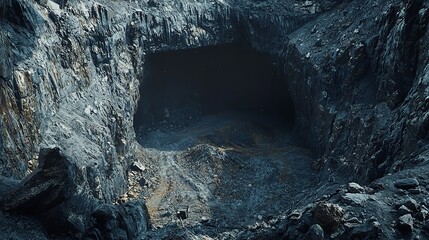 Open-Pit Copper and Gold Mine 16k Resolution Ultra Photorealistic