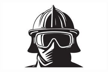 Fototapeta premium Firefighter Silhouette Graphics Pack 