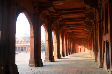 View of UNESCO World Heritage site Fatehpur Sikri, India.