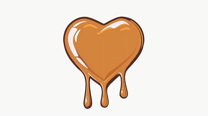 A heart-shaped chocolate