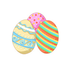 eggs of easter day isolate on png background.