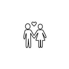 Relationship vector icon