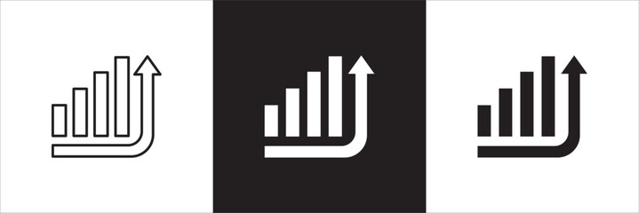 Business improvement icon. Business growth management symbol. Icon that represent of development, setting, increase, grow up, program, progress. Vector stock illustration